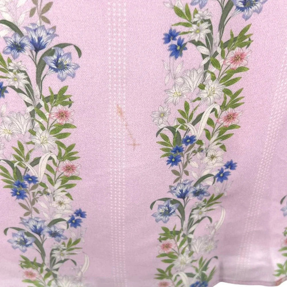 INTERMIX‎ Lily Floral Mini Dress Purple Off the Shoulder Size 2 - Picture 11 of 11